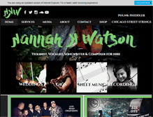 Tablet Screenshot of hannahkwatson.com